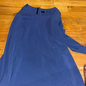 Blue long sleeve dress